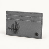 Custom grey cardholder wallet