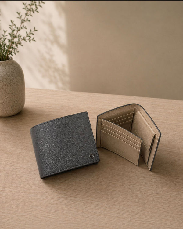 Silver Leather Wallet