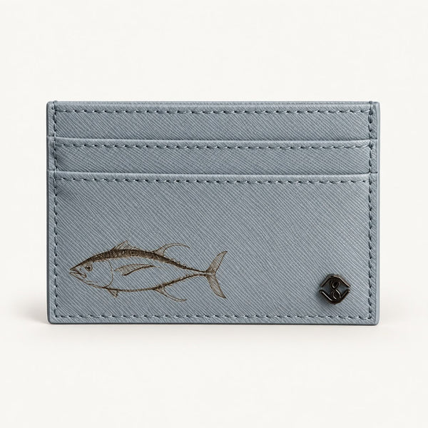 Custom baby blue cardholder wallet